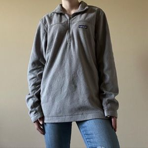 Patagonia gray quarter zip fleece jacket